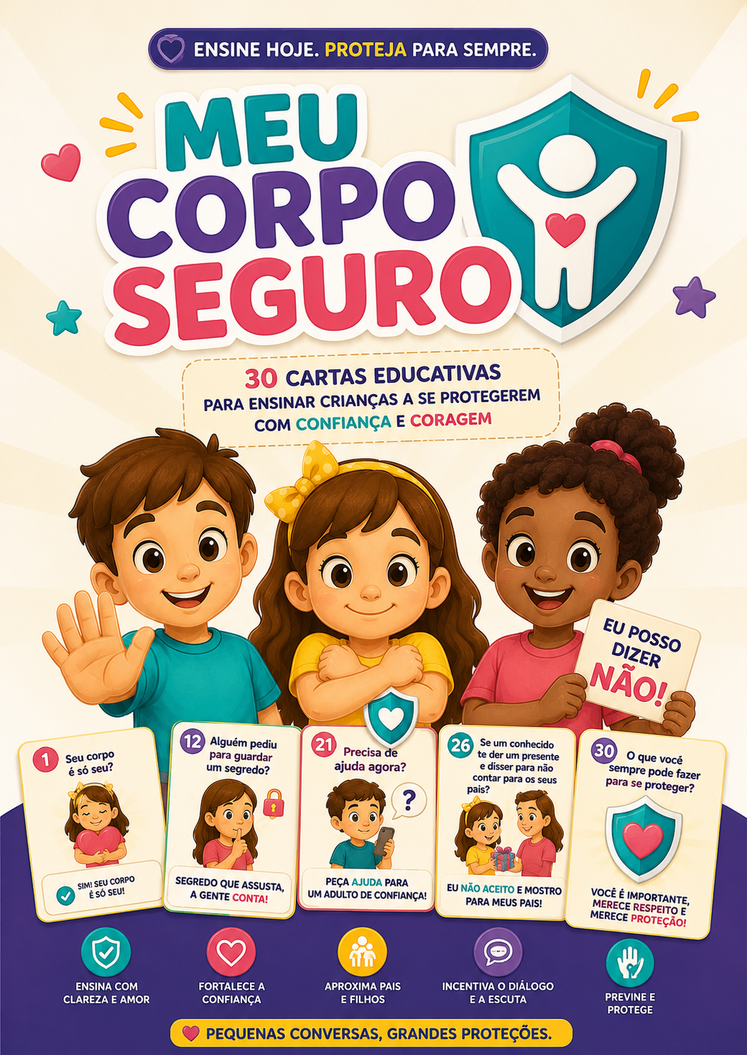 Capa do kit Meu Corpo Seguro